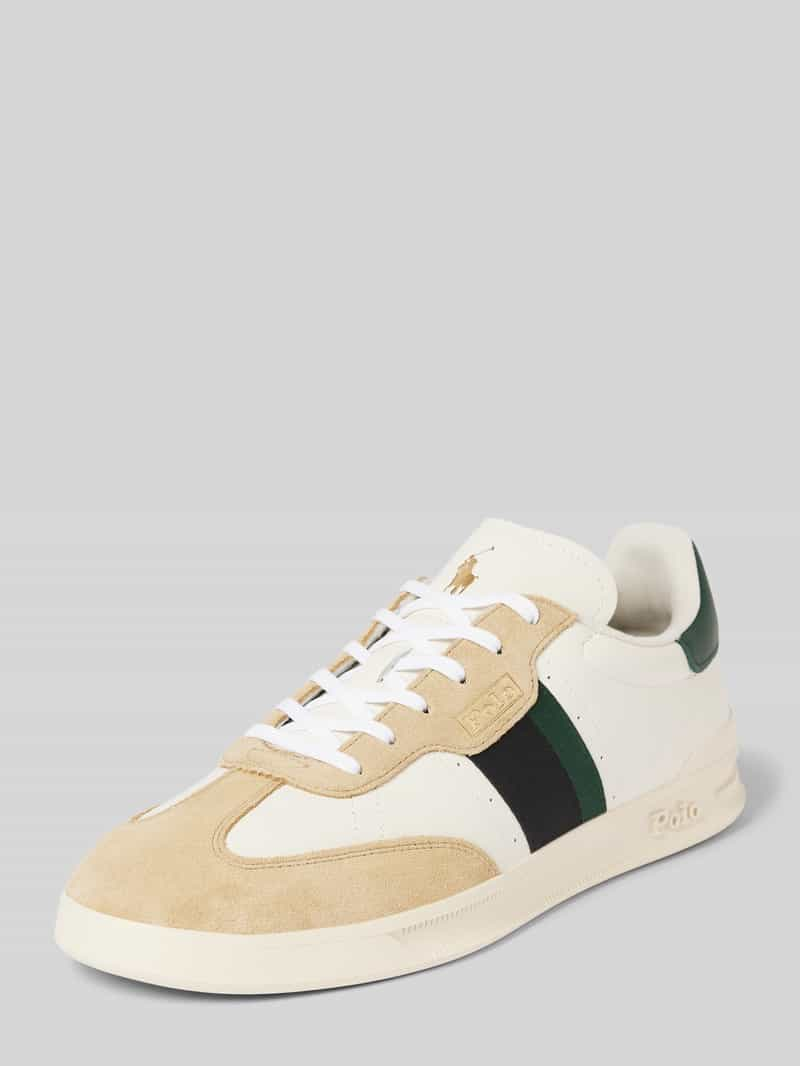 Polo Ralph Lauren Leren sneakers met colour-blocking-design, model 'AREA'