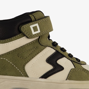 Blue Box hoge jongens sneakers groen beige