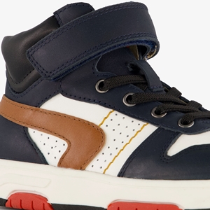 TwoDay hoge leren jongens sneakers donkerblauw