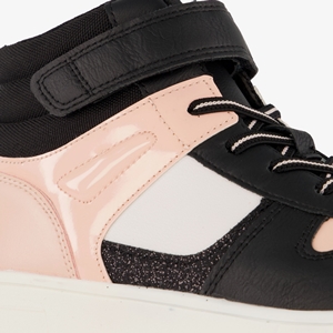 Blue Box hoge meisjes sneakers roze zwart