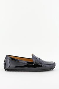 Tods loafers met licht gerimpelde teen zwart