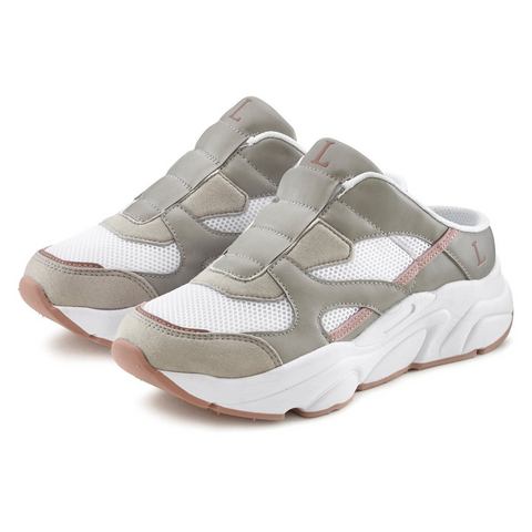 Lascana Slip-on sneakers met chunky zool, sabots, klompen, vrijetijdsschoen