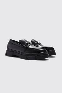 Boohoo Loafers Met Loafers En Zool, Black