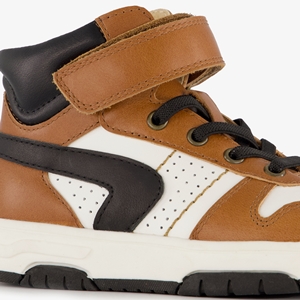 TwoDay hoge leren jongens sneakers cognac