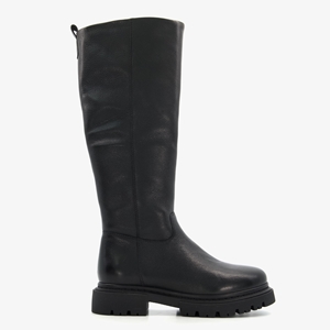 Harper hoge leren dames boots zwart