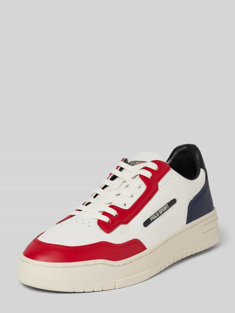 Polo Ralph Lauren Sneakers van leer met labeldetail