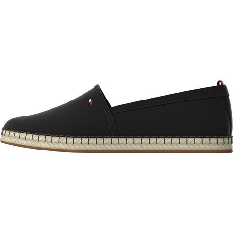 Tommy Hilfiger Espadrilles BASIC TOMMY FLAT ESPADRILLE Zomerschuh, slides, loafer met geborduurd logo-vlag