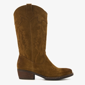 Harper suede dames western laarzen bruin