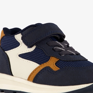 Blue Box jongens sneakers donkerblauw cognac