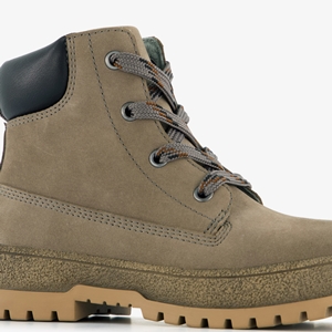 TwoDay leren jongens boots taupe