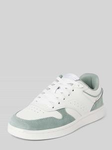 Marc O'Polo Lage sneakers met details van wildleer