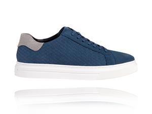 Lureaux Blue Essential Sneakers  - Handgemaakte Nette Schoenen Voor Heren