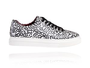 Lureaux Doodle Arty Sneakers  - Handgemaakte Nette Schoenen Voor Heren