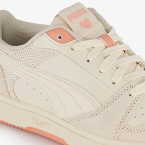 Puma Rebound V6 Low Coquette dames sneakers beige