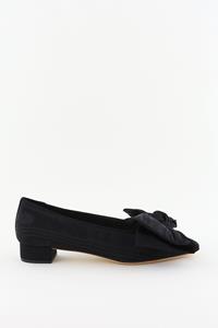 Loeffler Randall ballerina's Noa Bow NOA-MO-BLACK met strik zwart