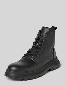 Leren boots met vetersluiting, model 'DESMON'