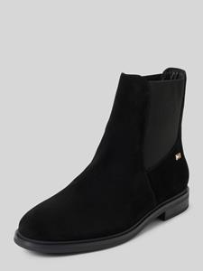 Tommy Hilfiger Chelsea boots van leer met labelapplicatie, model 'FLAG SUEDE'