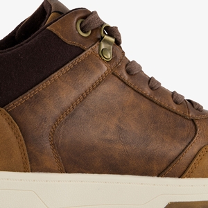 Blue Box hoge heren sneakers cognac