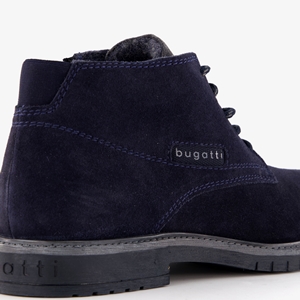 Bugatti hoge suede heren veterschoenen blauw