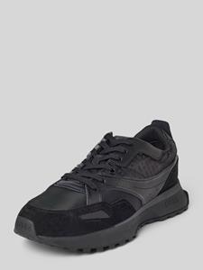 Boss Leren sneakers met contrastgarnering, model 'Jonah'