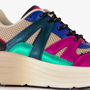 Blue Box dames dad sneakers multicolor