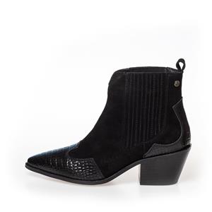 COPENHAGEN SHOES MOSS black - Black croco |   |  Laarzen |  Dames