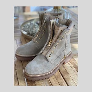 COPENHAGEN SHOES LEADER FUR - Beige suede |   |  Laarzen |  Dames