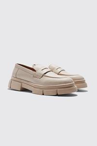 Boohoo Loafers Met Zool, Stone