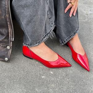 COPENHAGEN SHOES MAKE PASSION PATENT - RED PATENT |   |  Ballerinas |  Dames