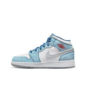 Nike Air jordan 1 mid se french blue light steel (gs)