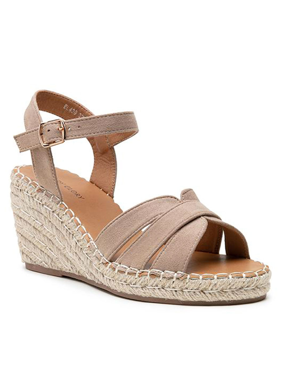 Fashionize Sandalen Wedge Taupe