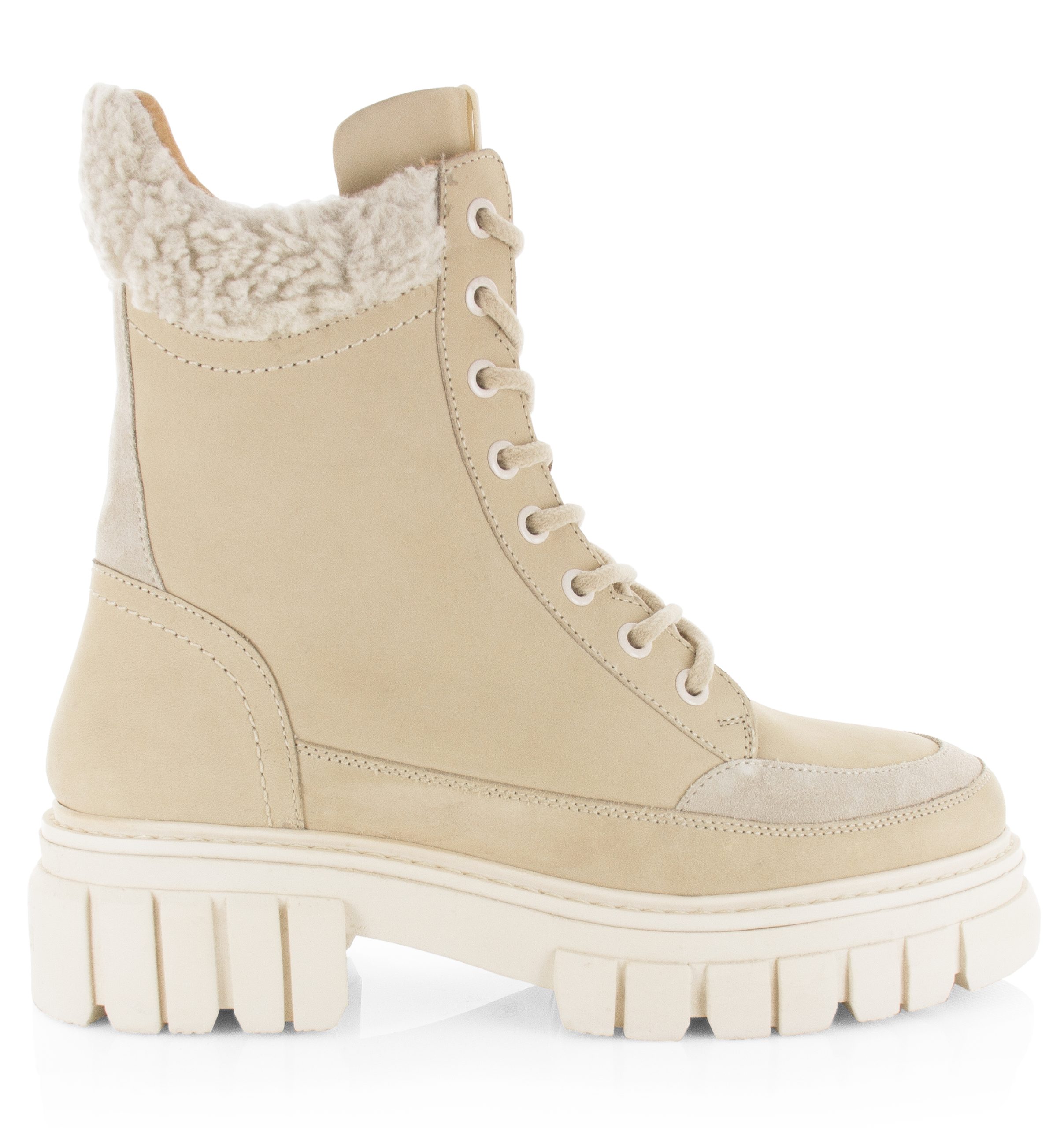 Maruti  Maya Beige Nubuck Veterboots Dames