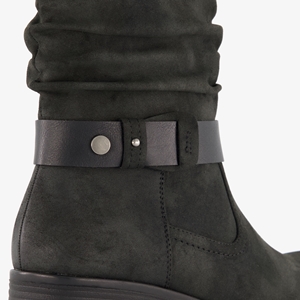 Blue Box dames boots met lage hak zwart