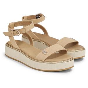 Tommy Hilfiger Sandalen LINEN WITH GOLD FLATFORM