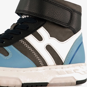 Braqeez hoge jongens sneakers blauw zwart