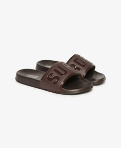 Superdry Mannen Core Badslippers Bruin