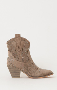 Jurkjes Cowboylaarzen Studs Eliena Dark Beige