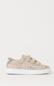 Jurkjes Luxe Bouclé Sneakers Katlyn Beige Goud