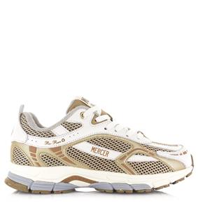 Mercer Amsterdam Mercer - The Re-Run white silver gold Wit Mesh Lage sneakers Dames