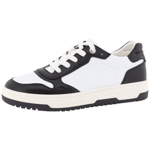 Tom Tailor Plateausneakers met contrastafwerking, vrijetijdsschoen, halve schoen, veterschoen