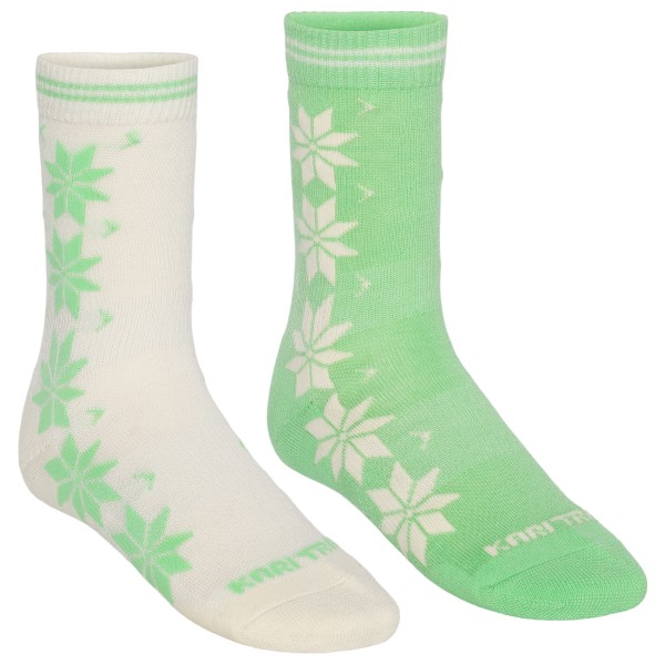 Kari Traa  Women's Vinst Wool Sock 2 Pack - Merinosokken, groen