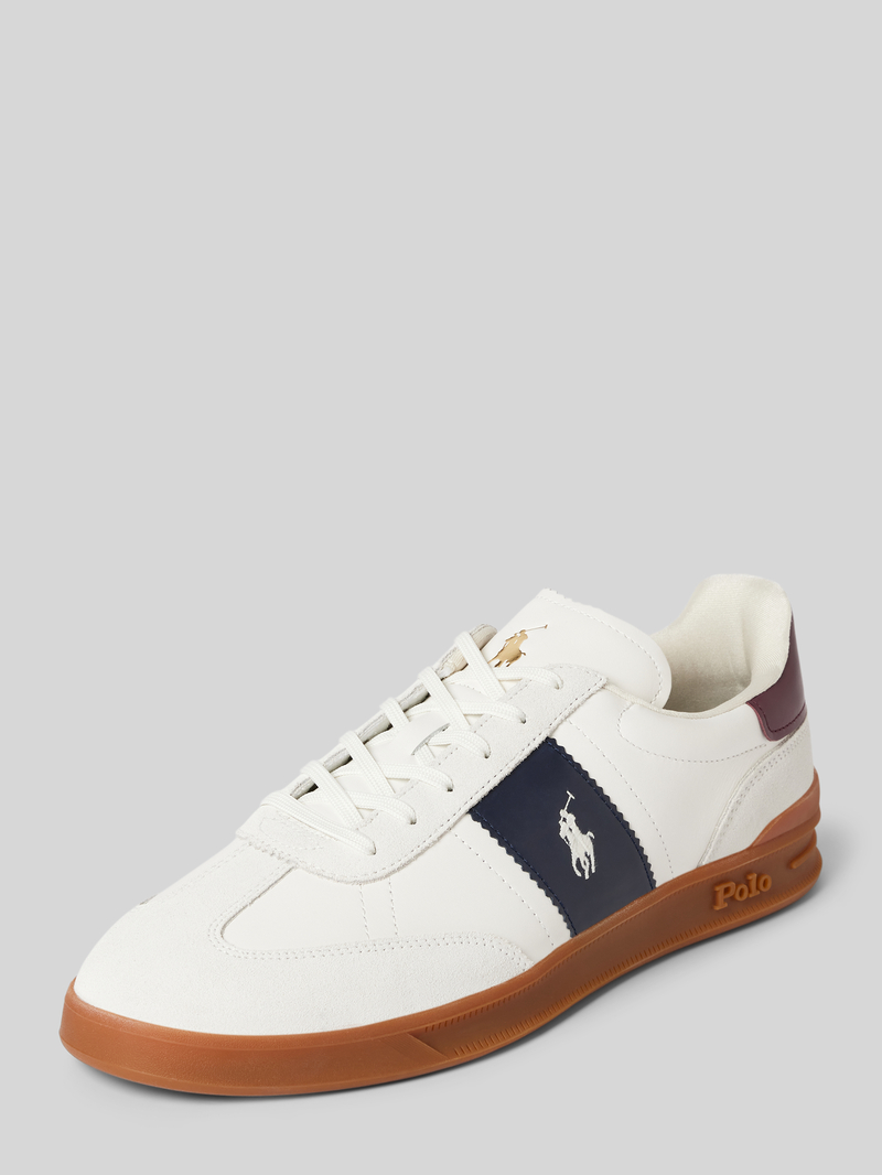 Polo Ralph Lauren Sneakers van leer met logostitching, model 'AERA'