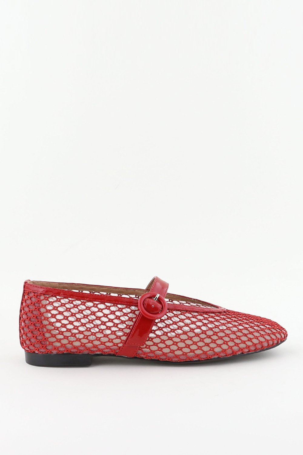 Bibi Lou ballerina's met gespsluiting rood