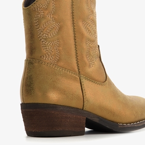 Blue Box meisjes western boots goudkleurig