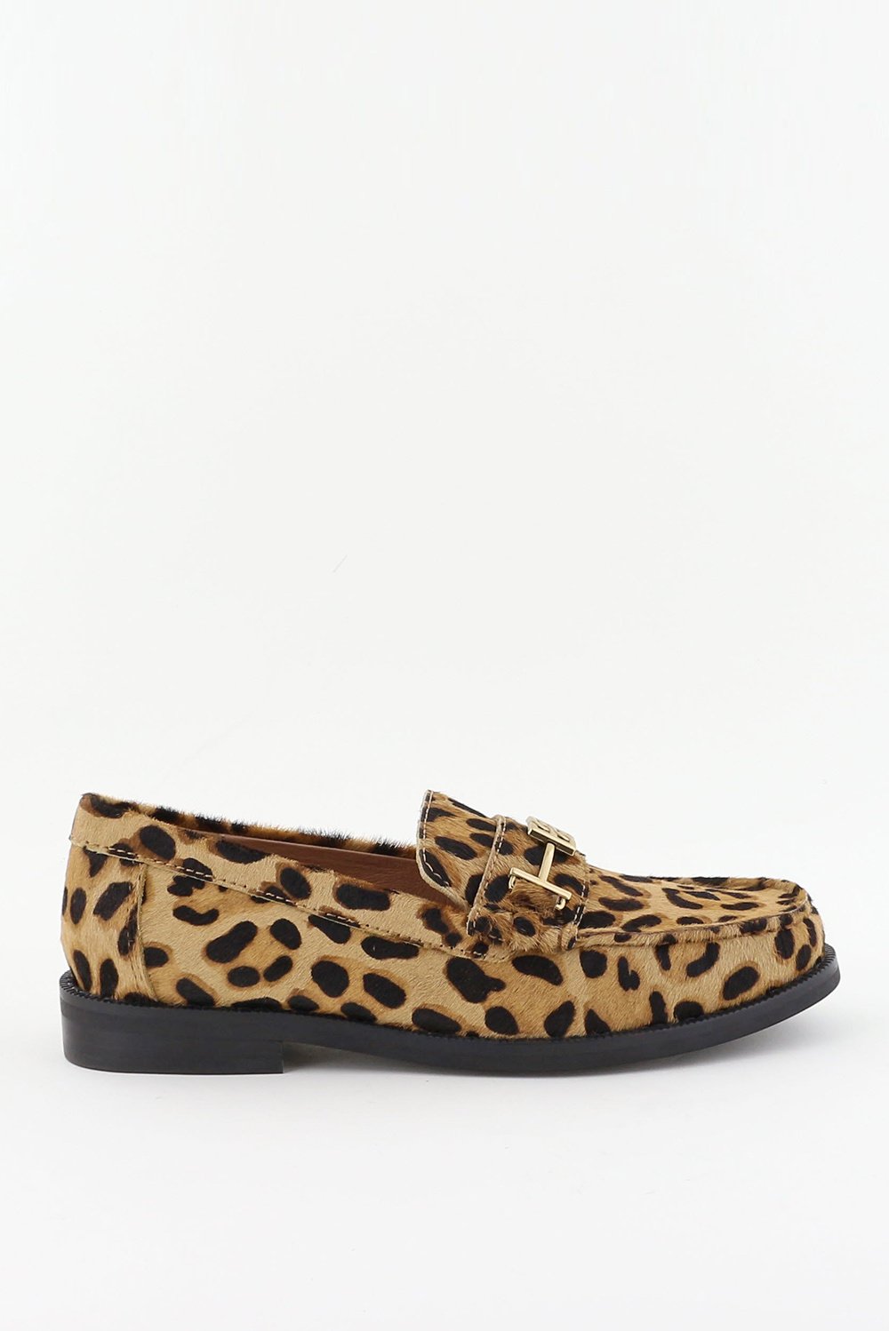 Bibi Lou loafers met gesp detail dierenprint