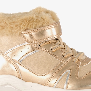 Blue Box gevoerde hoge meisjes sneakers goud