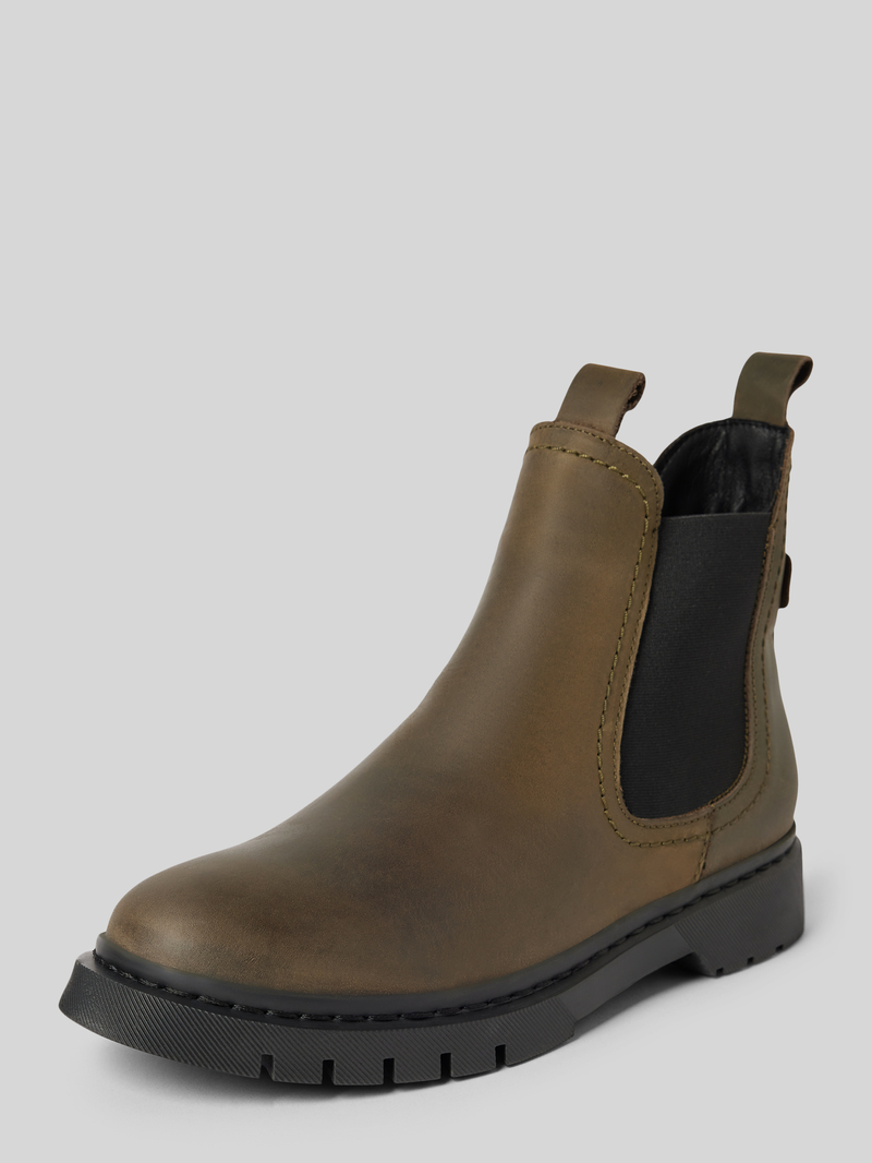 Tamaris Chelsea boots van leer met treklussen