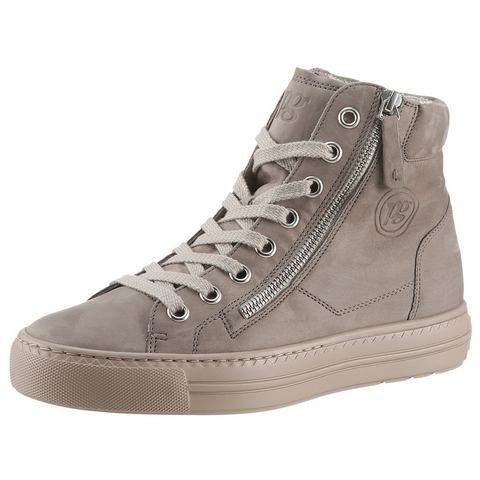 Paul Green Plateausneakers lace-up boots, high top sneaker with practical outer zipper