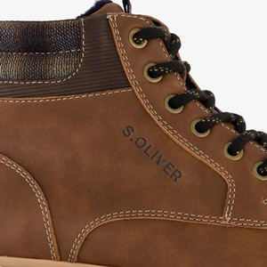 S.Oliver heren veterboots bruin/cognac