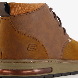 Skechers Evenstone hoge leren heren sneakers bruin